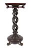 * A Victorian Carved Pedestal Height 39 x width 16 x depth 16 inches.