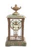 * An American Onyx and Gilt Metal Clock Height 16 inches.