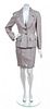 A Thierry Mugler Tweed Linen Suit, Size 38.