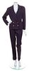 A Chanel Navy Pant Suit, Size 42.