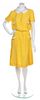 A Chanel Yellow Silk Dress,