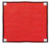 A Chanel Red Silk Scarf, 30" x 30".