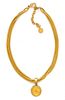 A Givenchy Triple Strand Pendant Necklace, 19".