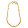 YELLOW GOLD CURBLINK NECKLACE