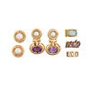 COLLECTION OF GEM-SET YELLOW GOLD JEWELRY