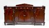 CLASSICAL CARVED MAHOGANY AND FIGURED MAHOGANY SIDEBOARD, PHILADELPHIA OR BALTIMORE, C. 1820