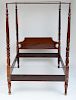 FEDERAL CARVED MAHOGANY FOUR-POST BEDSTEAD, POSSIBLY NEW YORK