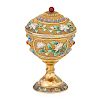 CHINESE VERMEIL LIDDED CHALICE