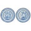 PAIR OF CHINESE BLUE AND WHITE CHARGERS