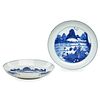 CHINESE BLUE AND WHITE PLATES