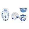 ASIAN BLUE AND WHITE PORCELAIN