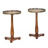PAIR OF EMPIRE LAMP TABLES