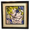 Roy Lichtenstein "Kissing" Offset Color Lithograph