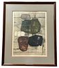 Artist Signed MCM Abstract Etching & Aquatint
