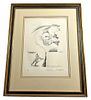 Antique French Etching on Arches Paper by Vallon