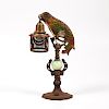 Cold-Painted Parrot Lamp 
