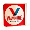 Valvoline Motor Oil Tin Double-Sided Flange Sign 