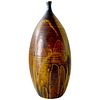 1970s Peters Abstract Modernist Glazed Stoneware Bottleneck Vase
