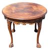 Antique South African Stinkwood Round End Table