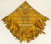 Antique Silk Cigar Ribbon Quilt/Table Cover.