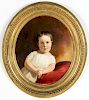 Thomas Sully (American, 1783-1872) "Portrait of Charlotte Godey"