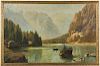 Anton Hlavacek (Austrian, 1842-1926) Mountain Lake