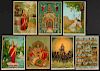 7 Calendar Prints Depicting Various Hindu‘_Dieties