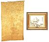 2 Chinese Silk Items, Ming or Qing D.