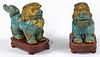 Pair of Chinese Cloisonne Foo Dogs
