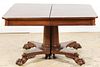 Antique Claw-Foot Pedestal Dining Table