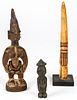 3 African Carved Artifacts