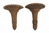 Pair Of Wooden Carved Wall Brackets