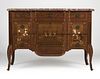 A French marquetry and bone-inlaid commode