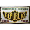 Republic Truck Authorized Service Sign