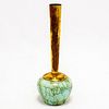 Unusual Delft Vase Mid-Century Modern Lustre Glaze