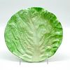 Wannopee Pottery Plate, Lettuce Leaf