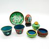 7pc Assorted Chinese Cloisonne Miniatures