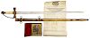 1840s New York Militia Presentation Sword and Archive of John P. Ellis 