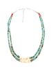 Navajo Silver & Emerald Valley Turquoise Necklace