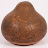 Peruvian Folk Art Hand Carved Gourd