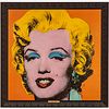 A Reproduction Offset Lithograph of Orange Marilyn After Andy Warhol