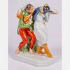 A Herend Porcelain Figurine, The Gay Lads