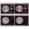Two 1990 American Silver Eagle .999 Fine SIlver Dollar Coins