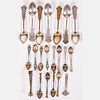 Set of Gorham Sterling Silver and Enameled Demitasse Spoons
