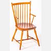 American Cherry Bamboo-Turned Diminutive Windsor Arm Chair