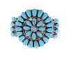 Navajo Tom Billy Petite Point Turquoise Bracelet
