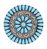 C. 1960 Navajo Turquoise Cluster Necklace Pendant