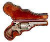 Moore Teat Fire Revolver in Original Pipe Leather Casing 