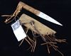Native American Buffalo Bone Knife & Sheath