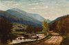 Frank Shapleigh, Am. 1842-1906, Mt. Washington from Ellis River, 1871, Oil on canvas, framed